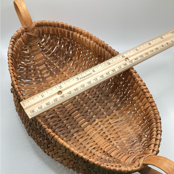 Pre-owned Buttock Splint Weave Basket, handles on each side - Picture 8 of 9